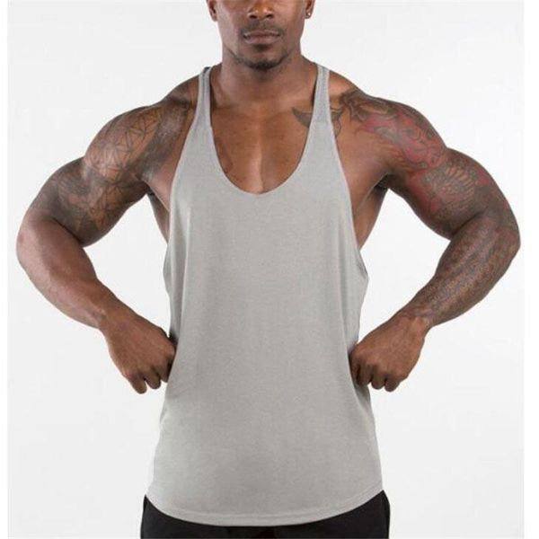 men' tank fitness stringer men cotton muscle sleeveless shirt workout singlets y back gym clothing bodybuilding vest, White;black
men' tank fitness stringer men cotton muscle sleeveless shirt workout singlets y back gym clothing bodybuilding vest, White;black