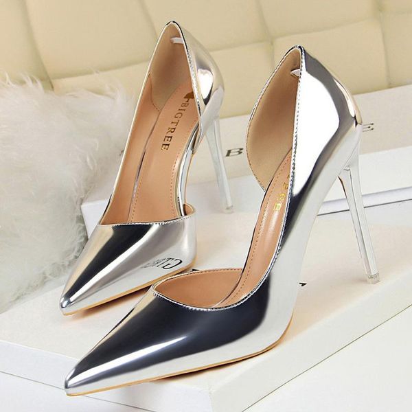 dress shoes bigtree high heels women pumps stilettos classic patent leather fashion wedding size 43, Black
dress shoes bigtree high heels women pumps stilettos classic patent leather fashion wedding size 43, Black