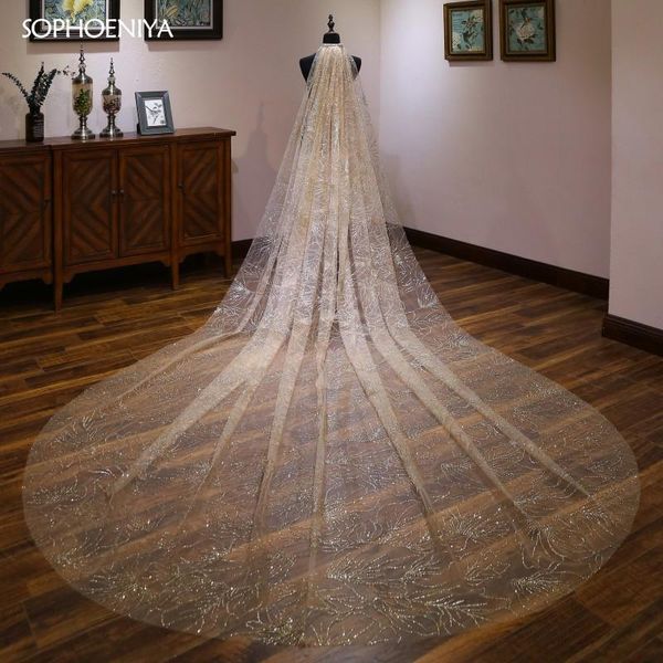 bridal veils arrival starry sky appliqued long veil 2021 cut edge cathedral wedding accessories, Black
bridal veils arrival starry sky appliqued long veil 2021 cut edge cathedral wedding accessories, Black