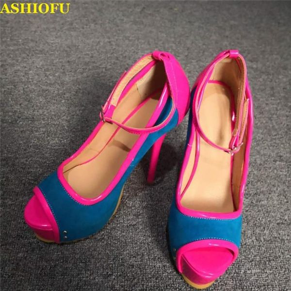 dress shoes ashiofu handmade women high heel pumps patchwork peep-toe real picture party buckle ankle strap evening court, Black
dress shoes ashiofu handmade women high heel pumps patchwork peep-toe real picture party buckle ankle strap evening court, Black