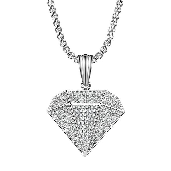 pendant necklaces 2021 fashion personality necklace three-dimensional shape cubic zirconia white gold chain hip-hop jewelry, Silver
pendant necklaces 2021 fashion personality necklace three-dimensional shape cubic zirconia white gold chain hip-hop jewelry, Silver