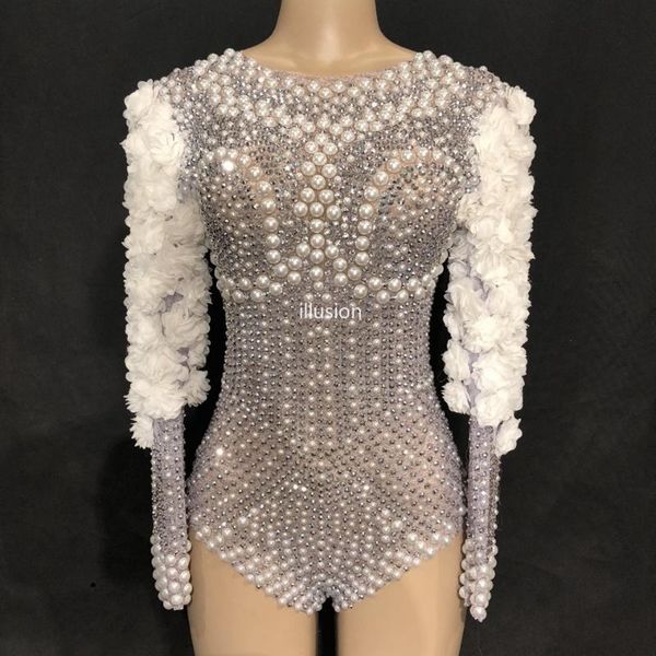 women's jumpsuits & rompers sparkly rhinestones pearls bodysuit white flowers party jumpsuit birthday celebrate stage singer dance show, Black;white
women's jumpsuits & rompers sparkly rhinestones pearls bodysuit white flowers party jumpsuit birthday celebrate stage singer dance show, Black;white