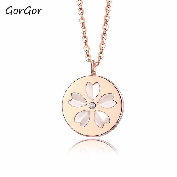 gorgor internet fashion all-match stainless steel simple white mother shell flower women's pendant necklace 1661 necklaces, Silver
gorgor internet fashion all-match stainless steel simple white mother shell flower women's pendant necklace 1661 necklaces, Silver