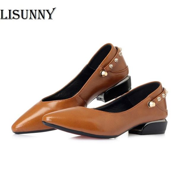 dress shoes 2021 autumn genuine leather women shoes, two wearing fashion pointed wild large size 41 42 43 women's, Black
dress shoes 2021 autumn genuine leather women shoes, two wearing fashion pointed wild large size 41 42 43 women's, Black