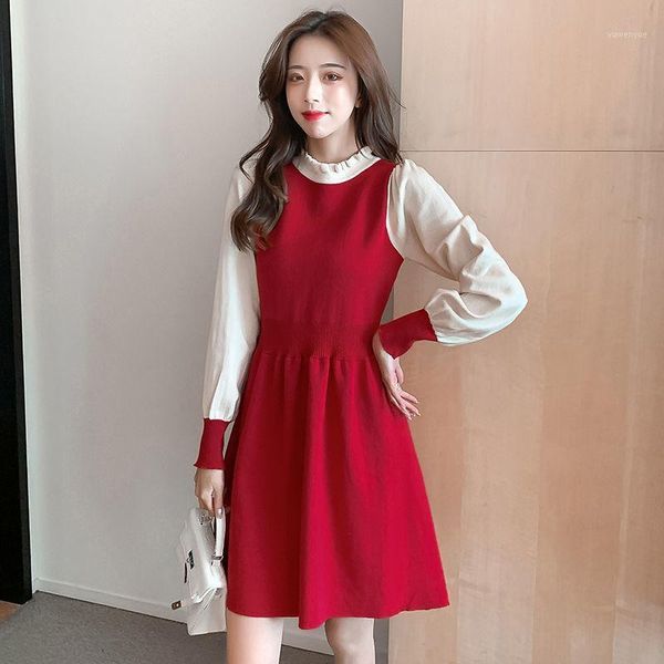 women's 2021 spring autumn french temperament long sleeve short high waist slimming knitted dress female y259 casual dresses, Black;gray
women's 2021 spring autumn french temperament long sleeve short high waist slimming knitted dress female y259 casual dresses, Black;gray