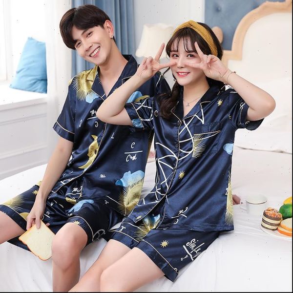 silk pajama couple summer women sleepwear cool lovers casual print thin pyjamas men short sleeve home suit, Black;red
silk pajama couple summer women sleepwear cool lovers casual print thin pyjamas men short sleeve home suit, Black;red