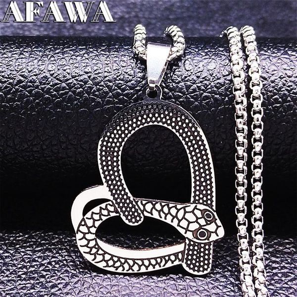 pendant necklaces gothic heart snake stainless steel chain women silver color animal necklace jewlery collier acier inoxydable n3694s02
pendant necklaces gothic heart snake stainless steel chain women silver color animal necklace jewlery collier acier inoxydable n3694s02