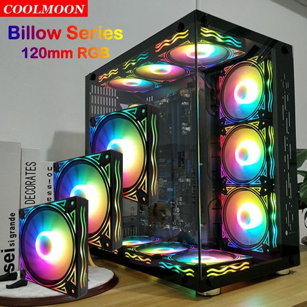 coolmoon 120mm 12v 6pin rgb pc case cooling fan quiet billow unique design computer chassis heatsink radiator accessories fans & coolings
coolmoon 120mm 12v 6pin rgb pc case cooling fan quiet billow unique design computer chassis heatsink radiator accessories fans & coolings