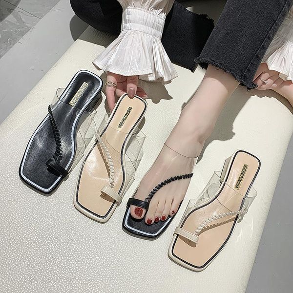 slippers women summer outdoor sandal high square heel flip flop ladies brand slipper elegant slides shoes, Black
slippers women summer outdoor sandal high square heel flip flop ladies brand slipper elegant slides shoes, Black