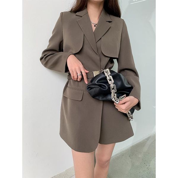 casual dresses spring of 2021 the transition temperament long sleeve lapel double-breasted waist version to ms suit dress jacket, Black;gray
casual dresses spring of 2021 the transition temperament long sleeve lapel double-breasted waist version to ms suit dress jacket, Black;gray