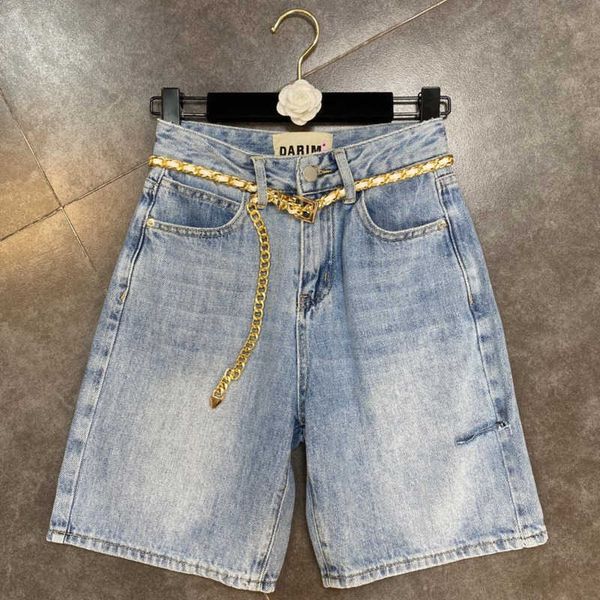 faop high waist holes light blue denim knee length pants with chain belt mid jean streetwear fashion gb265 210709
faop high waist holes light blue denim knee length pants with chain belt mid jean streetwear fashion gb265 210709
