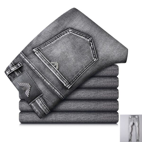 men's jeans slim elastic cotton for men, classic pants in denim, autumn winter, Blue
men's jeans slim elastic cotton for men, classic pants in denim, autumn winter, Blue