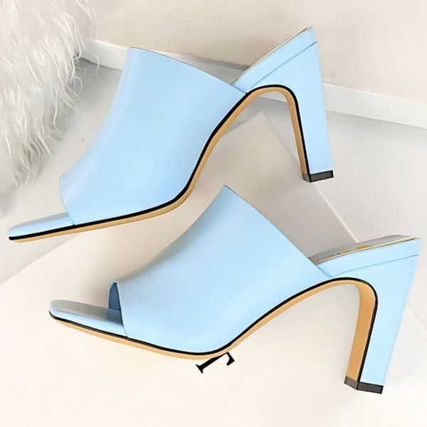 slippers 2021 luxury women peep toe thick block high heels slides mules female candy color yellow blue pink summer shoes, Black
slippers 2021 luxury women peep toe thick block high heels slides mules female candy color yellow blue pink summer shoes, Black