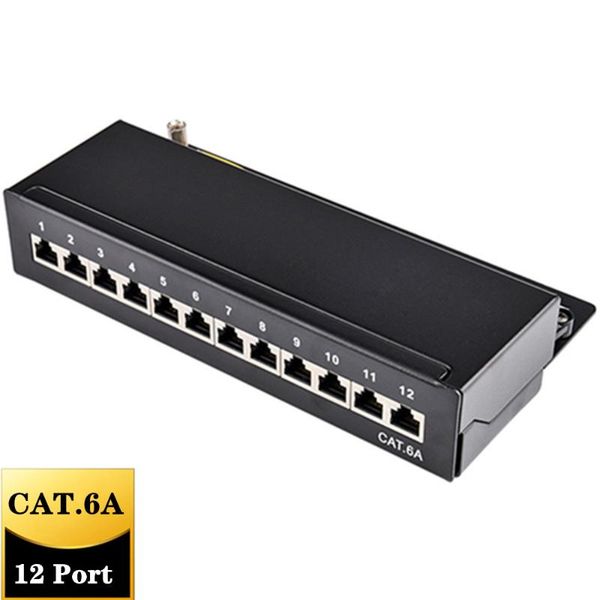 network adapter cat 6a rj45 distribution frame 12-port patch panel full shielded deskavailable wall mounting keystone jack computer cabl
network adapter cat 6a rj45 distribution frame 12-port patch panel full shielded deskavailable wall mounting keystone jack computer cabl