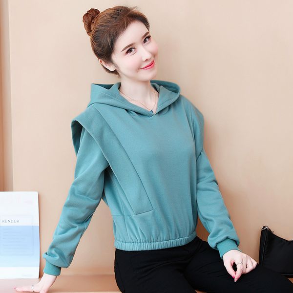 hooded sweater women's korean autumn and winter lazy wind 2021 new design sense minority coat, Blue;black
hooded sweater women's korean autumn and winter lazy wind 2021 new design sense minority coat, Blue;black