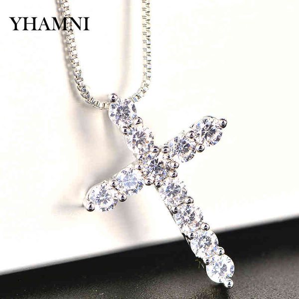 yhamni luxury cubic zircon cross pendant necklace 925 sterling silver christian jesus jewelry for women gift hzl005
yhamni luxury cubic zircon cross pendant necklace 925 sterling silver christian jesus jewelry for women gift hzl005