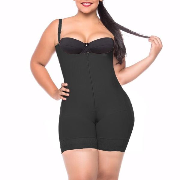 women's shapers woman shapewear open bust lace mid thigh bulifter with straps front zipper closure slimming compression faja post-partu, Black;white
women's shapers woman shapewear open bust lace mid thigh bulifter with straps front zipper closure slimming compression faja post-partu, Black;white