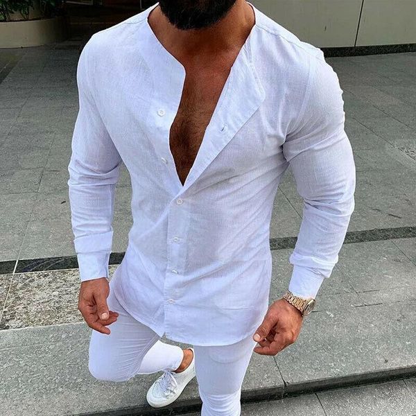 fashion men's linen long sleeve solid slim shirts casual muscle o neck business tee shirt blouse black green white, White;black
fashion men's linen long sleeve solid slim shirts casual muscle o neck business tee shirt blouse black green white, White;black