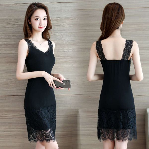 casual dresses dress women clothes fashion korean spring autumn wear medium and long lace suspender bottomed ulb9, Black;gray
casual dresses dress women clothes fashion korean spring autumn wear medium and long lace suspender bottomed ulb9, Black;gray