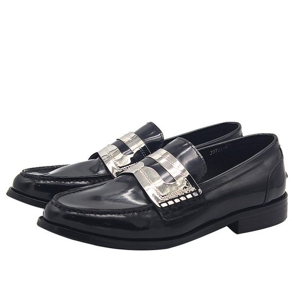 dress shoes fashion metal loafers genuine leather round toe wedding oxford casual handmade slip on men, Black
dress shoes fashion metal loafers genuine leather round toe wedding oxford casual handmade slip on men, Black