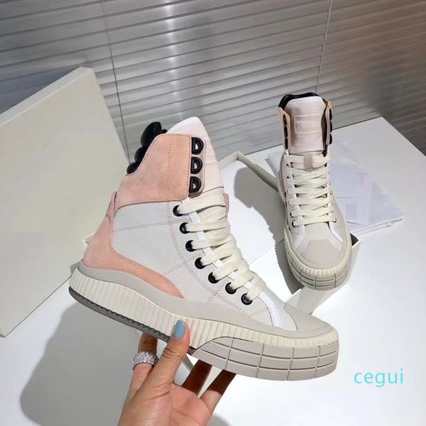 summer the latest chunky flats and casual sneakers with nylon splice for high-women's sneakers, Black
summer the latest chunky flats and casual sneakers with nylon splice for high-women's sneakers, Black