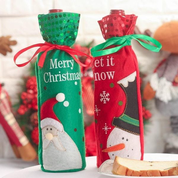 gift wrap 10pcs santa claus flannel wine bottle bag christmas bags champagne green decorations 30*12.5cm
gift wrap 10pcs santa claus flannel wine bottle bag christmas bags champagne green decorations 30*12.5cm