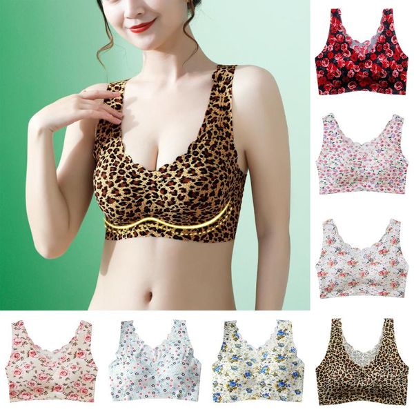 bras women's non-marking underwear printed ice silk bra gathered without steel ring sports beauty back vest, Red;black
bras women's non-marking underwear printed ice silk bra gathered without steel ring sports beauty back vest, Red;black