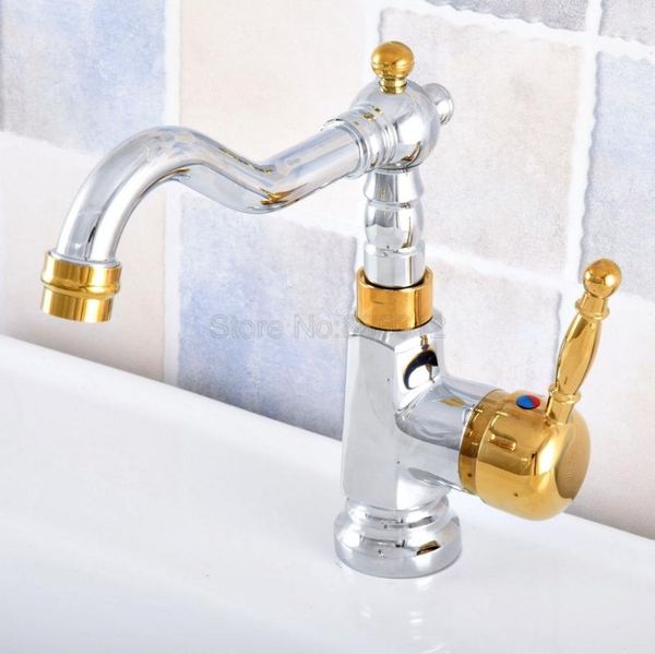 polished chrome & gold color brass bathroom vessel sink faucet single handle swivel spout mixer tap hole tsf803 faucets
polished chrome & gold color brass bathroom vessel sink faucet single handle swivel spout mixer tap hole tsf803 faucets