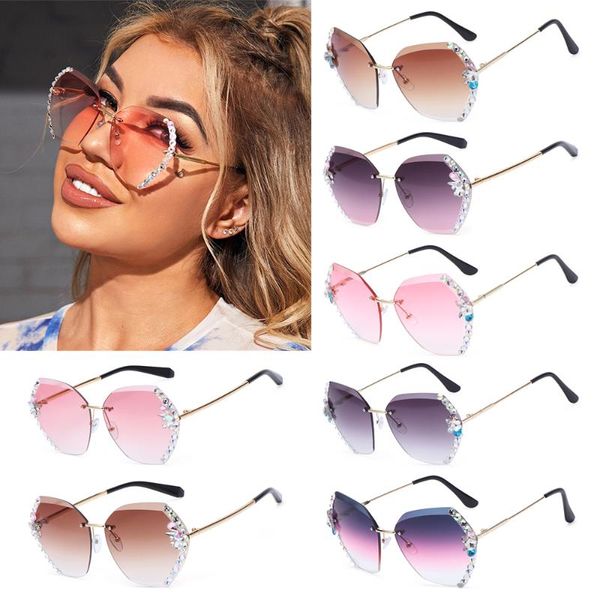 sunglasses fashion vintage rimless rhinestone sunglasses, women retro cutting lens gradient sun glasses female eyewear uv400, White;black
sunglasses fashion vintage rimless rhinestone sunglasses, women retro cutting lens gradient sun glasses female eyewear uv400, White;black