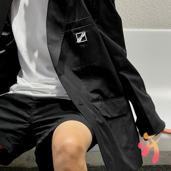 men's suits & blazers we11done suit jacket high-end quality plastic square brand men women welldone high street fashion, White;black
men's suits & blazers we11done suit jacket high-end quality plastic square brand men women welldone high street fashion, White;black