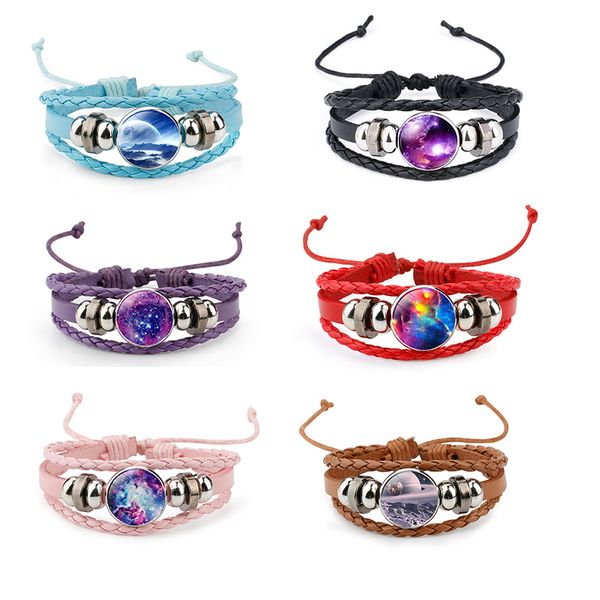 universe galaxy leather bracelet chain multilayer colorful woven crystal nebula space bracelets for men women jewelry, Black
universe galaxy leather bracelet chain multilayer colorful woven crystal nebula space bracelets for men women jewelry, Black