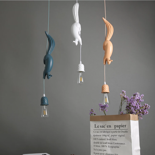 nordic resin squirrel led pendant lamp for children's room kitchen living hanging loft animal light fixtures decor lamps
nordic resin squirrel led pendant lamp for children's room kitchen living hanging loft animal light fixtures decor lamps