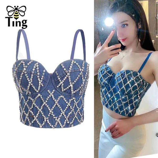 luxury crystal denim camis summer cute cropped camisole casual streetwear club go out omighty 210513, White
luxury crystal denim camis summer cute cropped camisole casual streetwear club go out omighty 210513, White