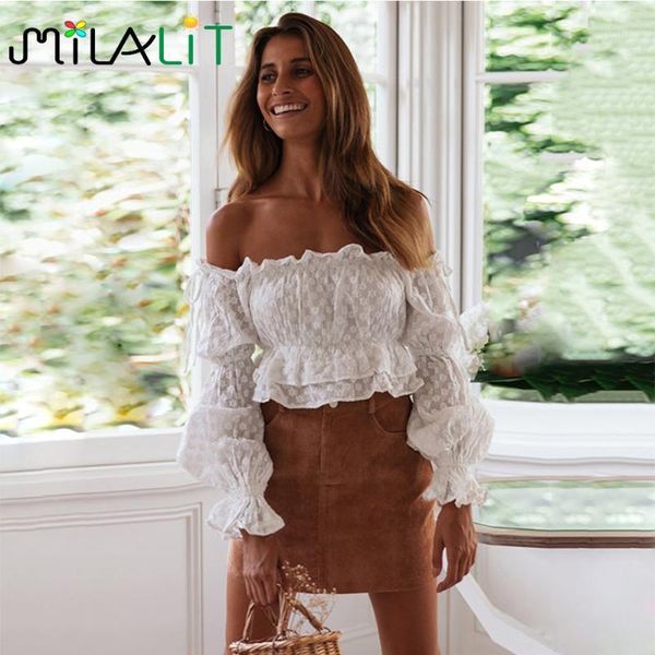 women's blouses & shirts milalit solid white woman little floral pattern slash neck sweet loose cotton shirt with lantern sleeve f
women's blouses & shirts milalit solid white woman little floral pattern slash neck sweet loose cotton shirt with lantern sleeve f