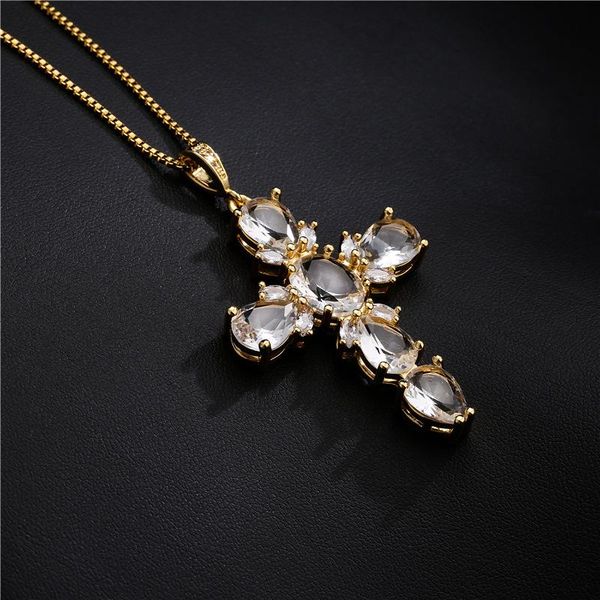 chains wendyfo women fashion cross necklace pendant gold color ladies casual zircon chain necklaces, Silver
chains wendyfo women fashion cross necklace pendant gold color ladies casual zircon chain necklaces, Silver