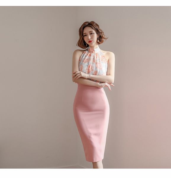 two piece dress summer women's office ol suits ladies off shoulder chiffon floral blouse + pink slim bodycon skirt suit 2, White
two piece dress summer women's office ol suits ladies off shoulder chiffon floral blouse + pink slim bodycon skirt suit 2, White