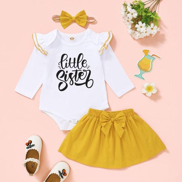 infant girl clothes 3-6 months long sleeve white romper solid yellow skirt born baby winter outfits set clothing sets
infant girl clothes 3-6 months long sleeve white romper solid yellow skirt born baby winter outfits set clothing sets