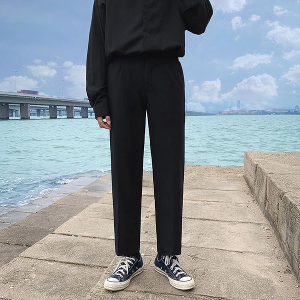 men's suits & blazers pants 2021 summer korean version of the trend straight loose wide-legged all-match casual trousers suit tro, White;black
men's suits & blazers pants 2021 summer korean version of the trend straight loose wide-legged all-match casual trousers suit tro, White;black