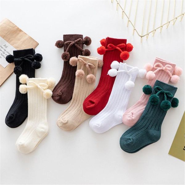 socks 1 pair autumn winter baby pompom for children knit girls boy accessories 0-4y, Pink;yellow
socks 1 pair autumn winter baby pompom for children knit girls boy accessories 0-4y, Pink;yellow