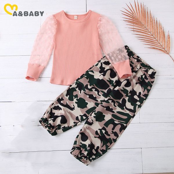 1-6years fashion spring autumn toddler kid girl child clothes set knitted mesh long sleeve camo pants outfits 210515, White
1-6years fashion spring autumn toddler kid girl child clothes set knitted mesh long sleeve camo pants outfits 210515, White