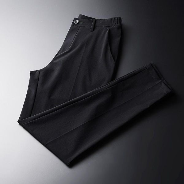 summer male pants business and casual solid color thin mens fashion slim fit men's trousers 4xl, Black
summer male pants business and casual solid color thin mens fashion slim fit men's trousers 4xl, Black