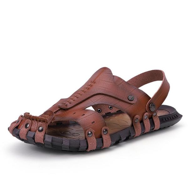 sandals size 38-47 genuine leather men's summer soft comfortable beach slippers exchange, Black
sandals size 38-47 genuine leather men's summer soft comfortable beach slippers exchange, Black