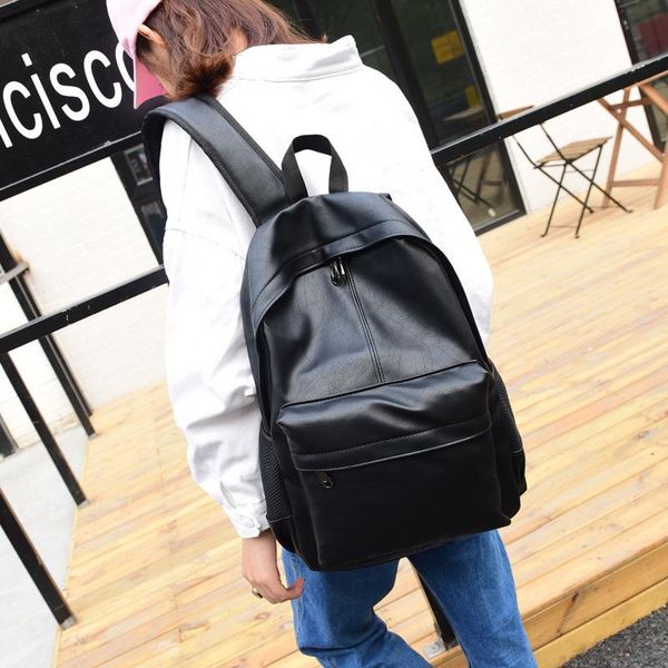 backpack fashion leisure solid color student schoolbag large capacity trendy bag neutral style
backpack fashion leisure solid color student schoolbag large capacity trendy bag neutral style