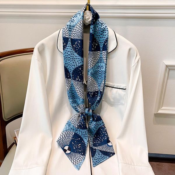scarves twill silk scarf for women design print feeling hair foulard female office neckerchief lady bandana hijab shawl wraps, Blue;gray
scarves twill silk scarf for women design print feeling hair foulard female office neckerchief lady bandana hijab shawl wraps, Blue;gray