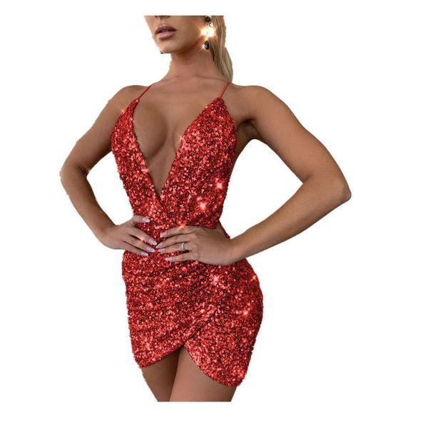 fashion style tight sling sleeveless v-neck bag hip open back irregular sequin dress casual dresses, Black;gray
fashion style tight sling sleeveless v-neck bag hip open back irregular sequin dress casual dresses, Black;gray