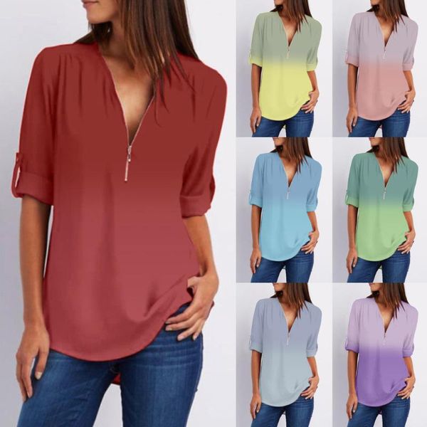 women's blouses & shirts long sleeve loose blouse women fashion casual solid crossed party club tee shirt all-match jan 29th, White
women's blouses & shirts long sleeve loose blouse women fashion casual solid crossed party club tee shirt all-match jan 29th, White