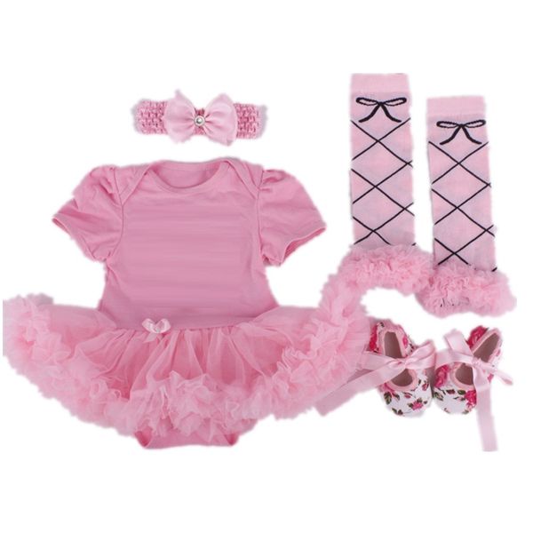 pink cartoon baby girl clothes 4 in 1 sets newborn lace tutu dress bodysuit leg warmer legging first walker headband outfit 0-2y 210413, White
pink cartoon baby girl clothes 4 in 1 sets newborn lace tutu dress bodysuit leg warmer legging first walker headband outfit 0-2y 210413, White