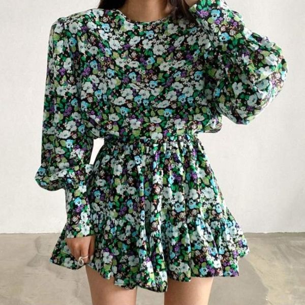 women's jumpsuits & rompers chiffon flower print women casual o-neck lantern sleeve playsuit 2021 summer short jumpsuit, Black;white
women's jumpsuits & rompers chiffon flower print women casual o-neck lantern sleeve playsuit 2021 summer short jumpsuit, Black;white