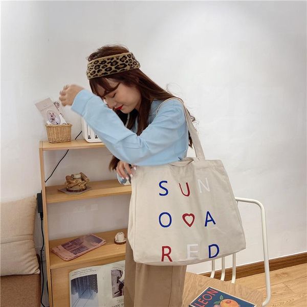 women canvas shoulder bags letters printed shopping casual cloth tote schoolgirl eco bag lady shopper
women canvas shoulder bags letters printed shopping casual cloth tote schoolgirl eco bag lady shopper