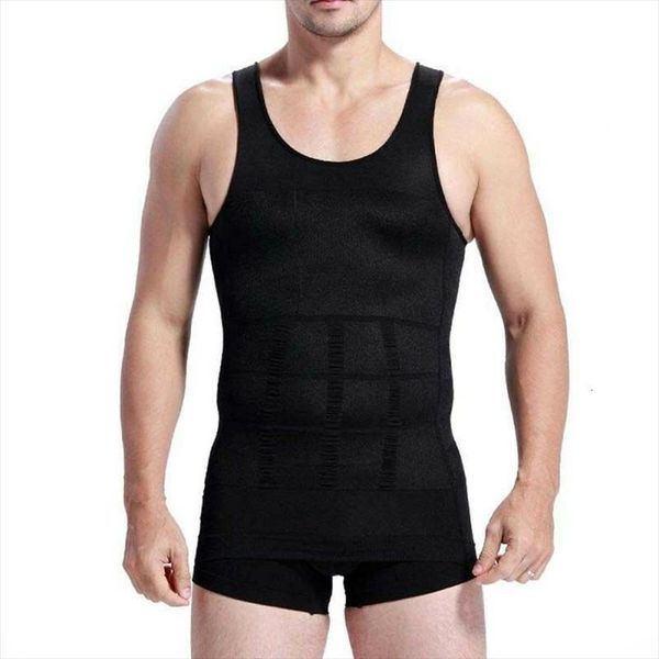 men body shaper waist tummy slimming vest suit any clothing plus size cool fashion style, White;black 
men body shaper waist tummy slimming vest suit any clothing plus size cool fashion style, White;black